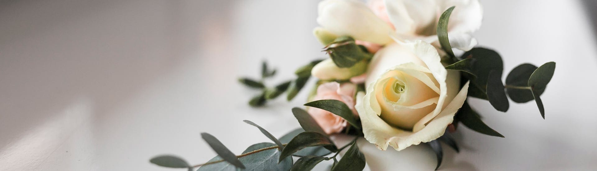 Rose bianche e rosa